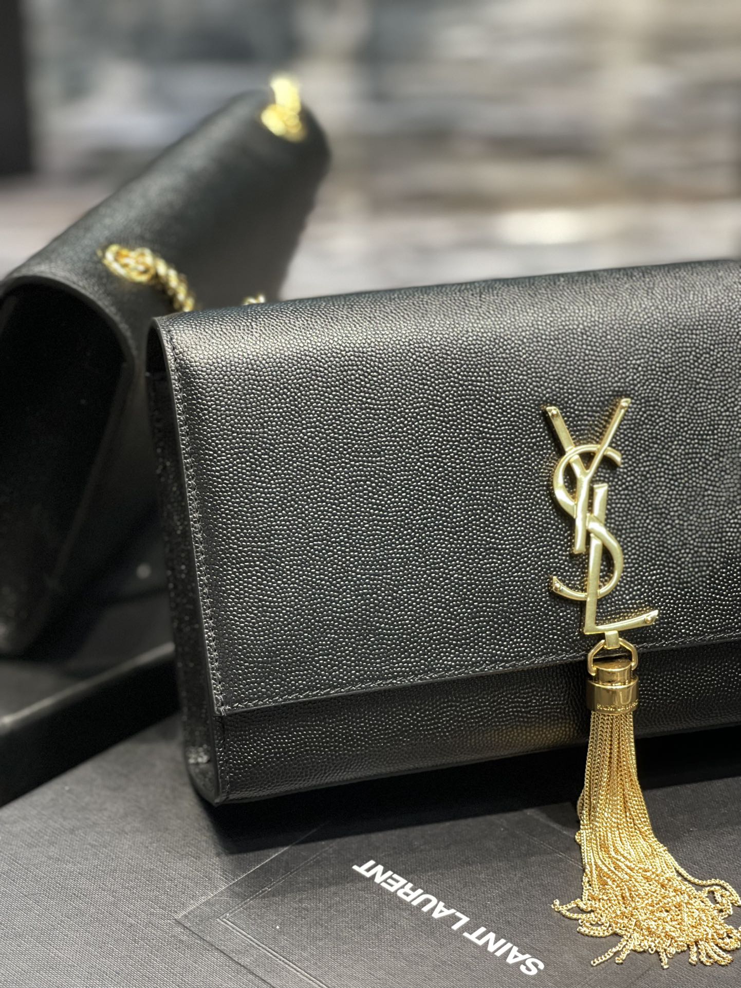 Y*L medium kate bags-caviar-24*14.5*5.5cm
