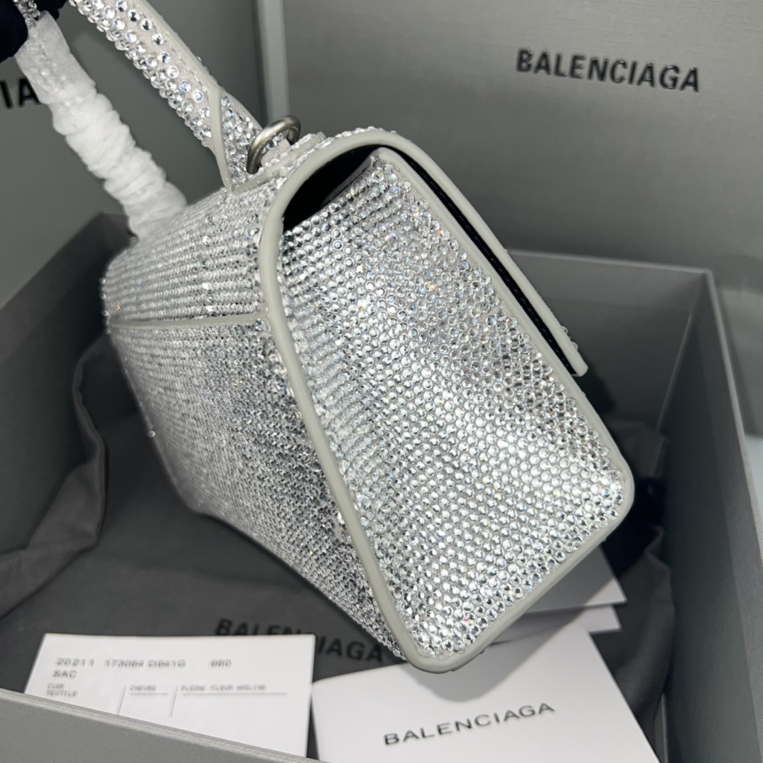 Ba*len*cia*ga small hourglass bag-13*8*19cm