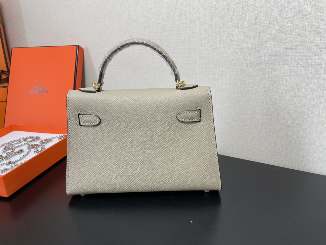H**mes kelly-gold&silver hardware-19cm