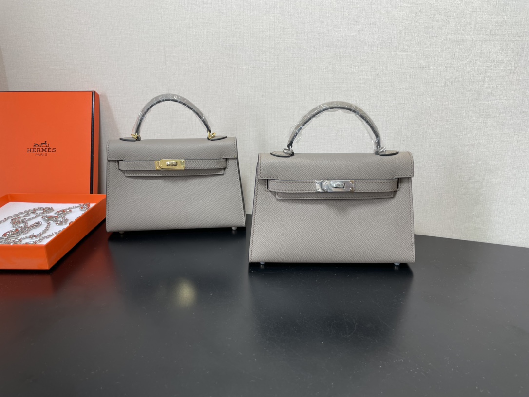 H**mes kelly-gold&silver hardware-19cm