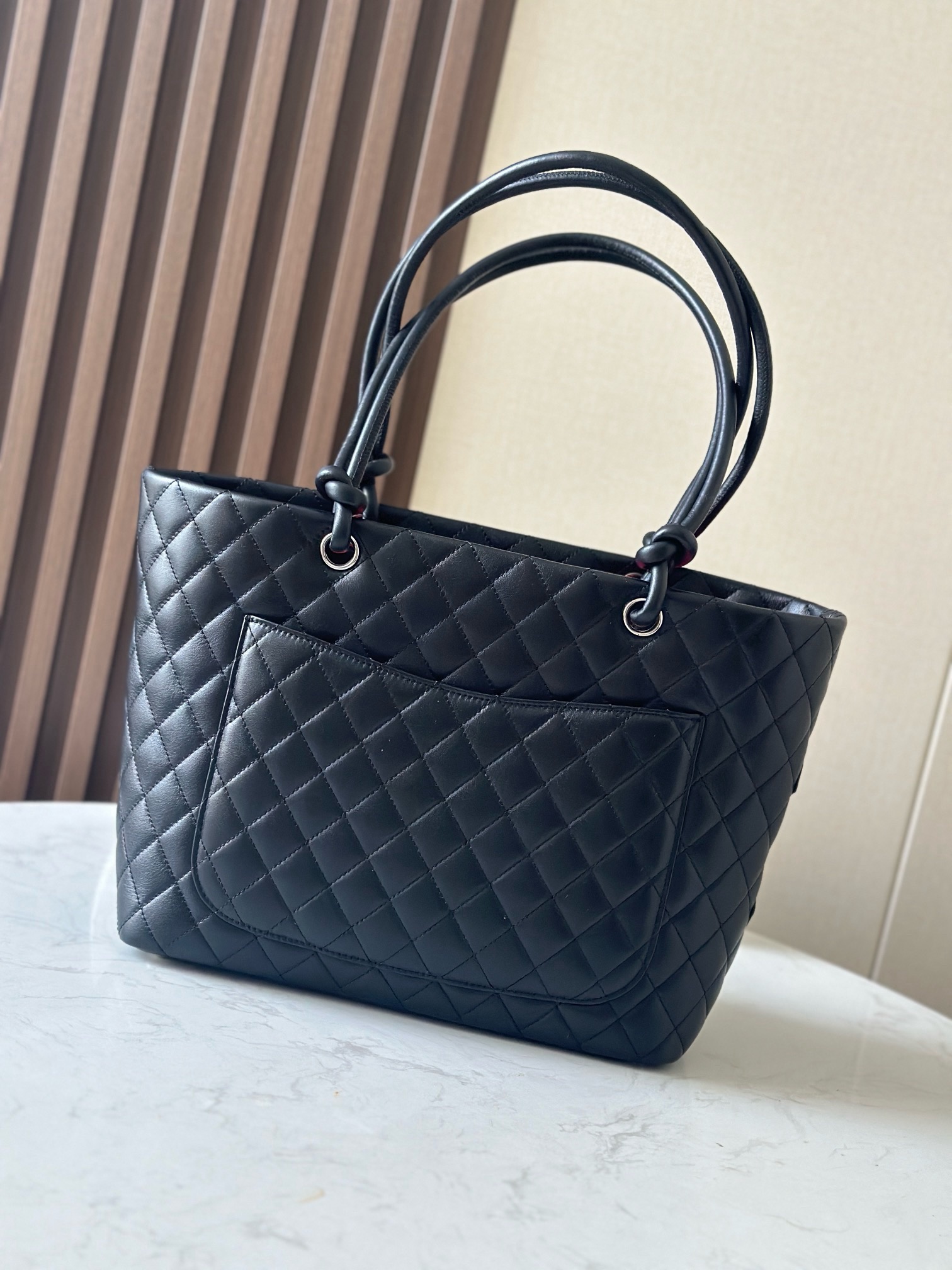 Ch@nel Cambon Line Coco Mark Large Tote Shoulder Bag -30*25*15CM