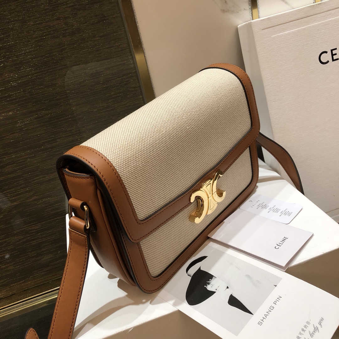 Celin Tambour Box Bag-22*16.5*7CM
