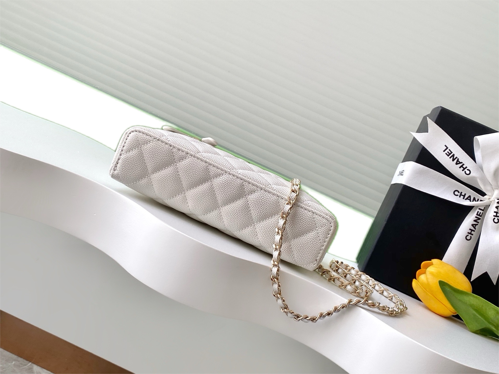 Ch@nel Cosmetic Bag-Caviar-18CM