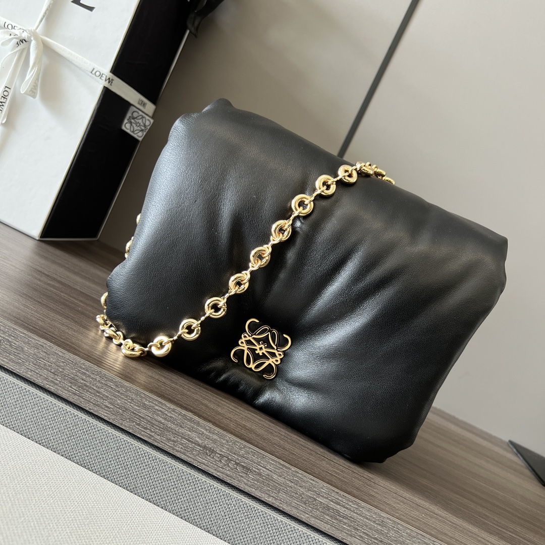 L0ew* puffer goya bag-23*13*6cm