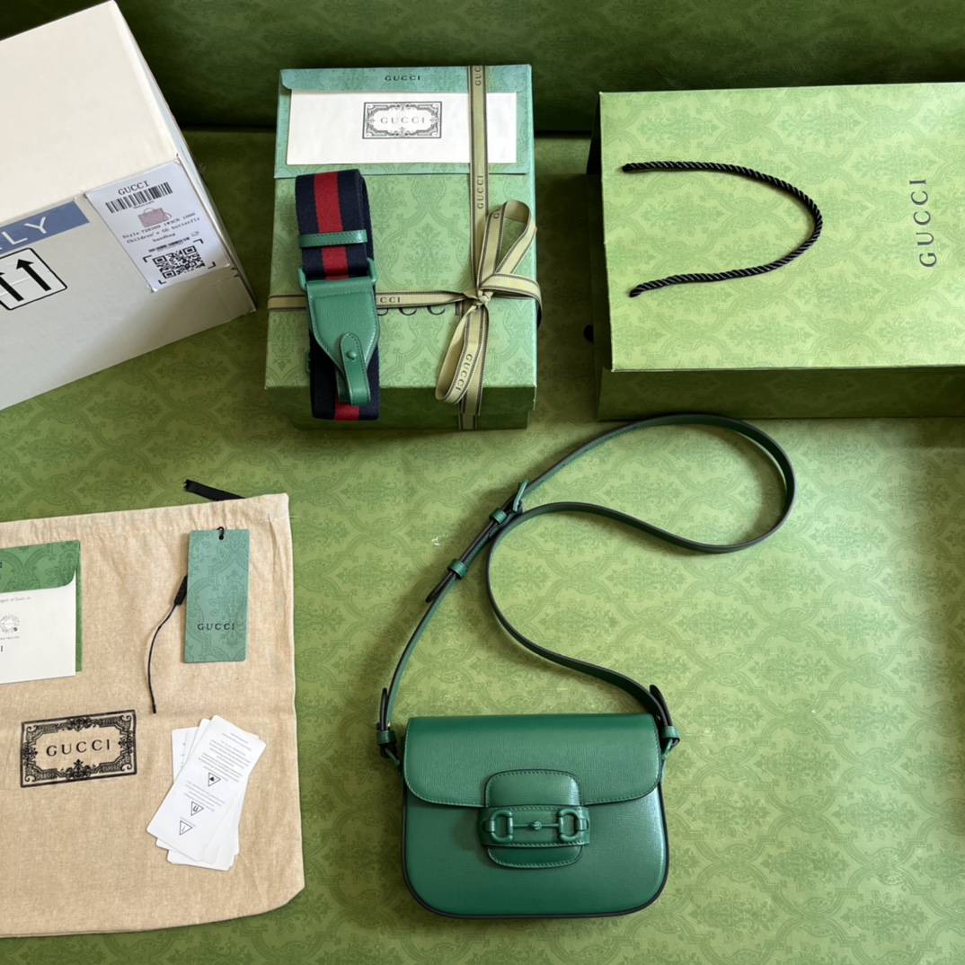 G*u*i 1955 horsebit shoulder bag-20.6*14.4*5.1cm