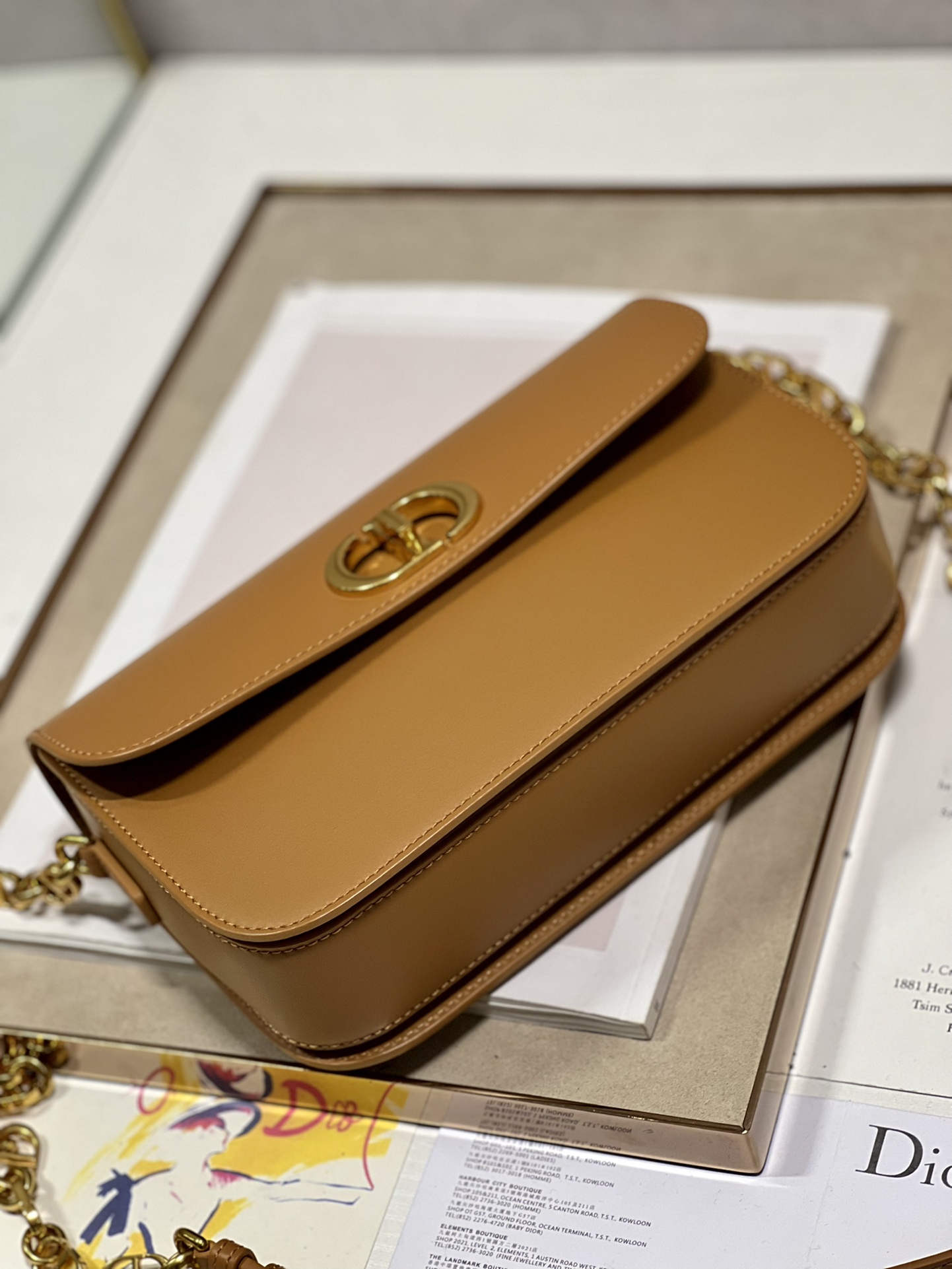 Di0r 30 Montaigne Avenue Bag-22.5×12.5×6.5CM