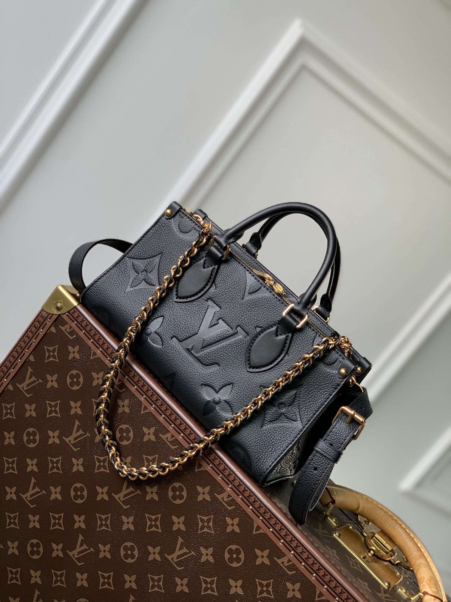 l0*is V*t0n onthego east west handbag-m23640-25*13*10cm