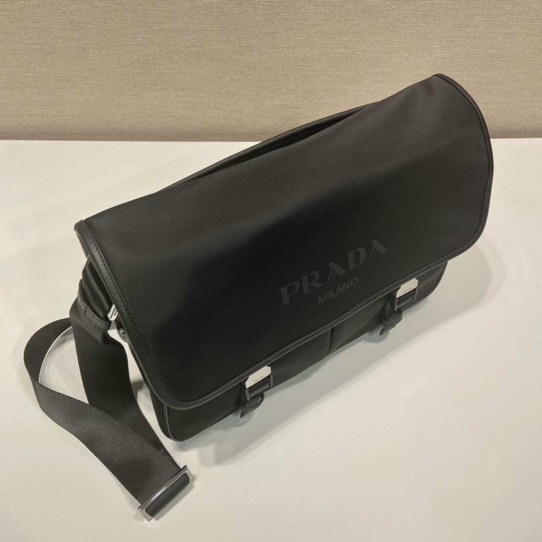 Pra*a saffiano va0768 message bag-32*24*12cm