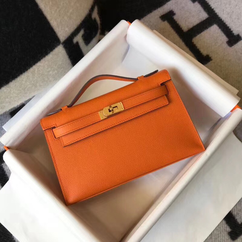 H**mes mini kelly pochette-epsom leather-22cm