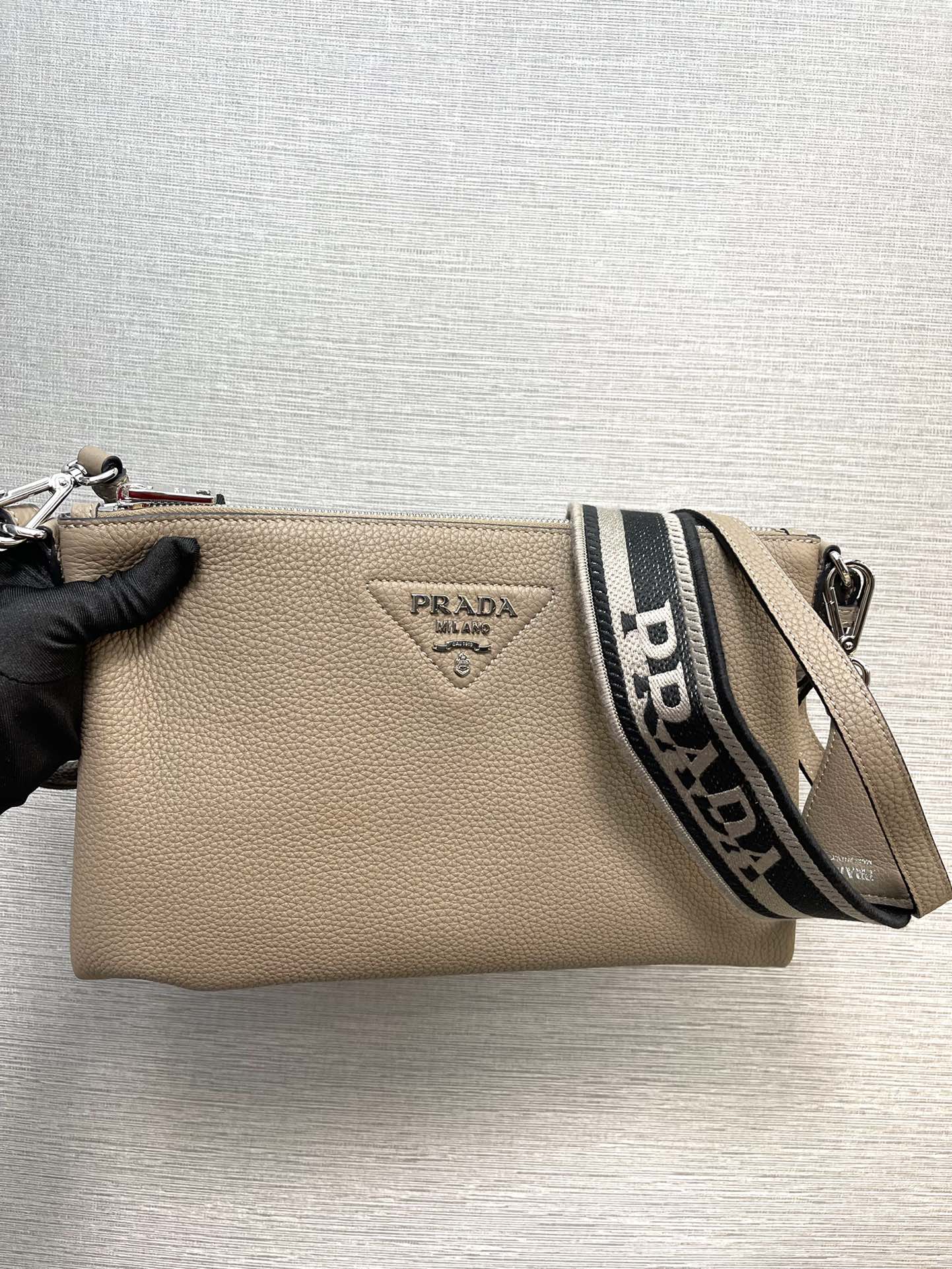 Pra*a 1bh050 double-strap backpack bag-30*19.5cm