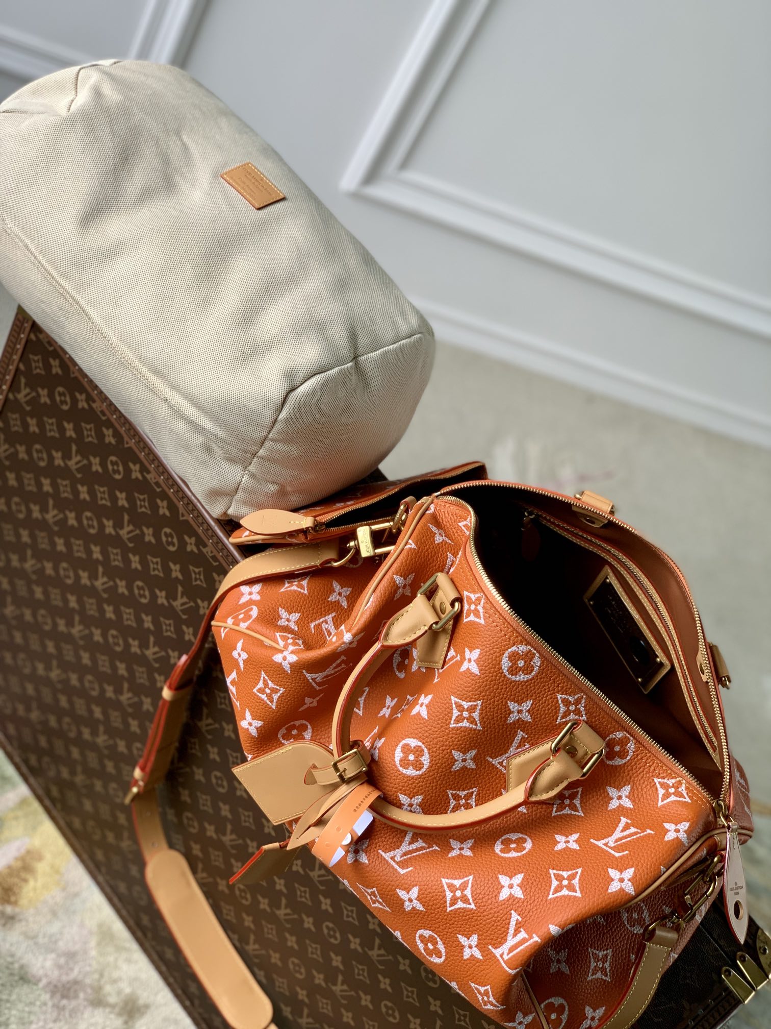 l0*is V*t0n speedy p9 bandoulière 40 monogram leather -40 x 26 x 23cm