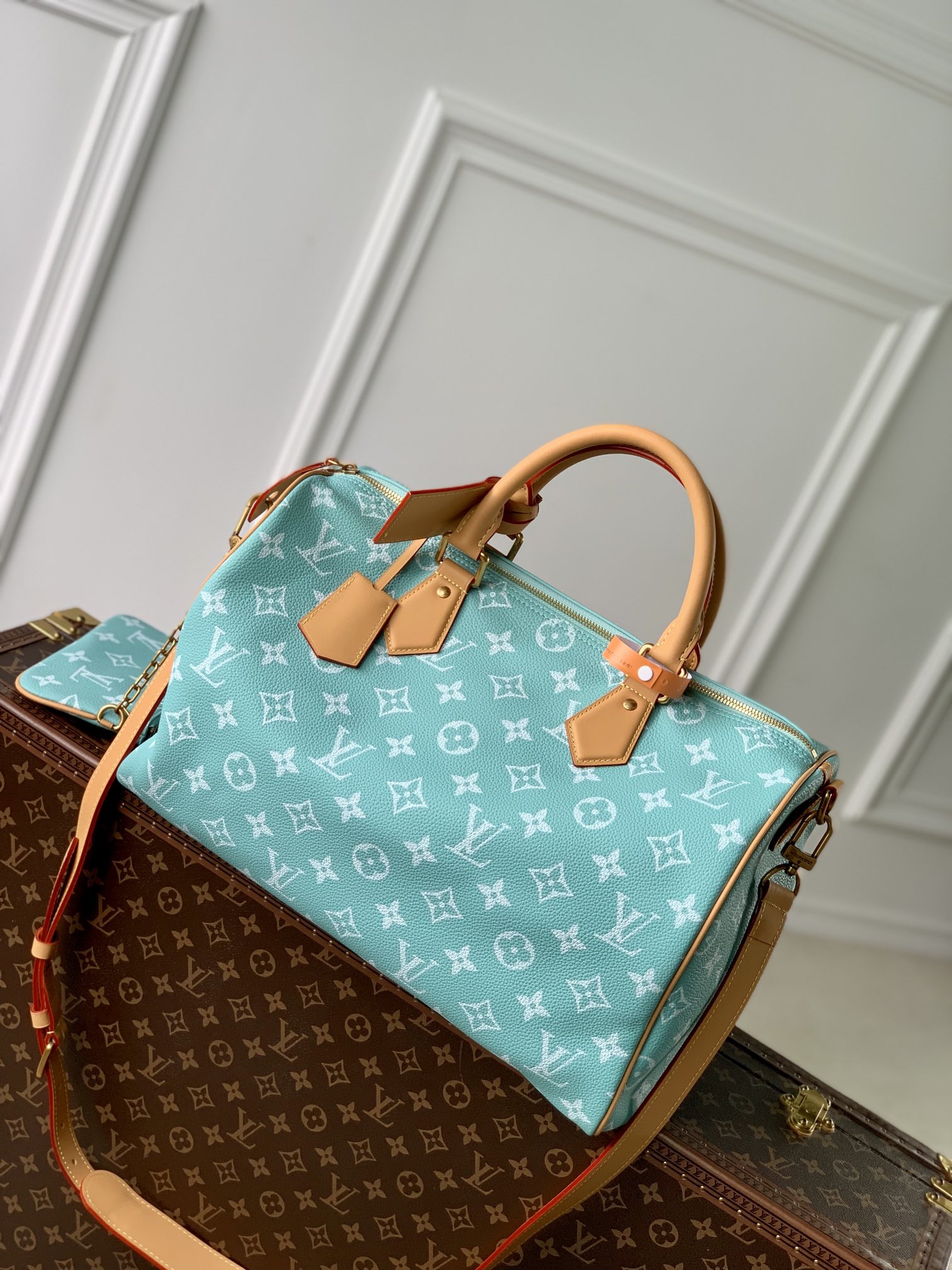l0*is V*t0n speedy p9 bandoulière 40 monogram leather -40 x 26 x 23cm