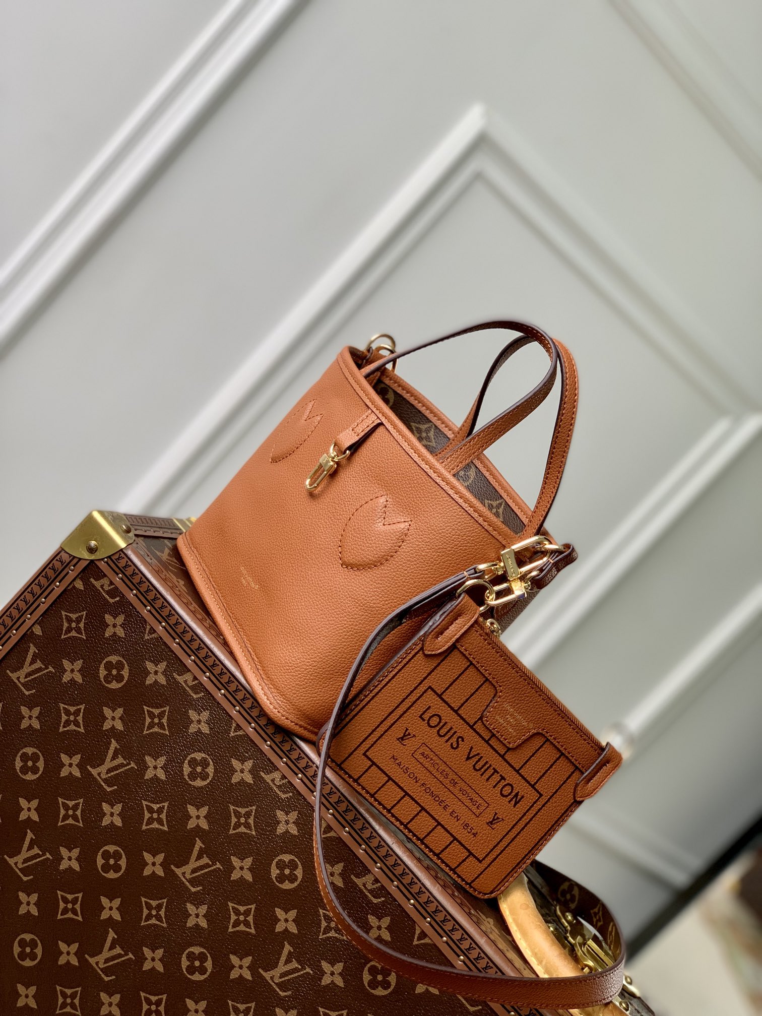 l0*is V*t0n neverfull bandoulière inside out bb-m12099-24 x 14 x 9cm