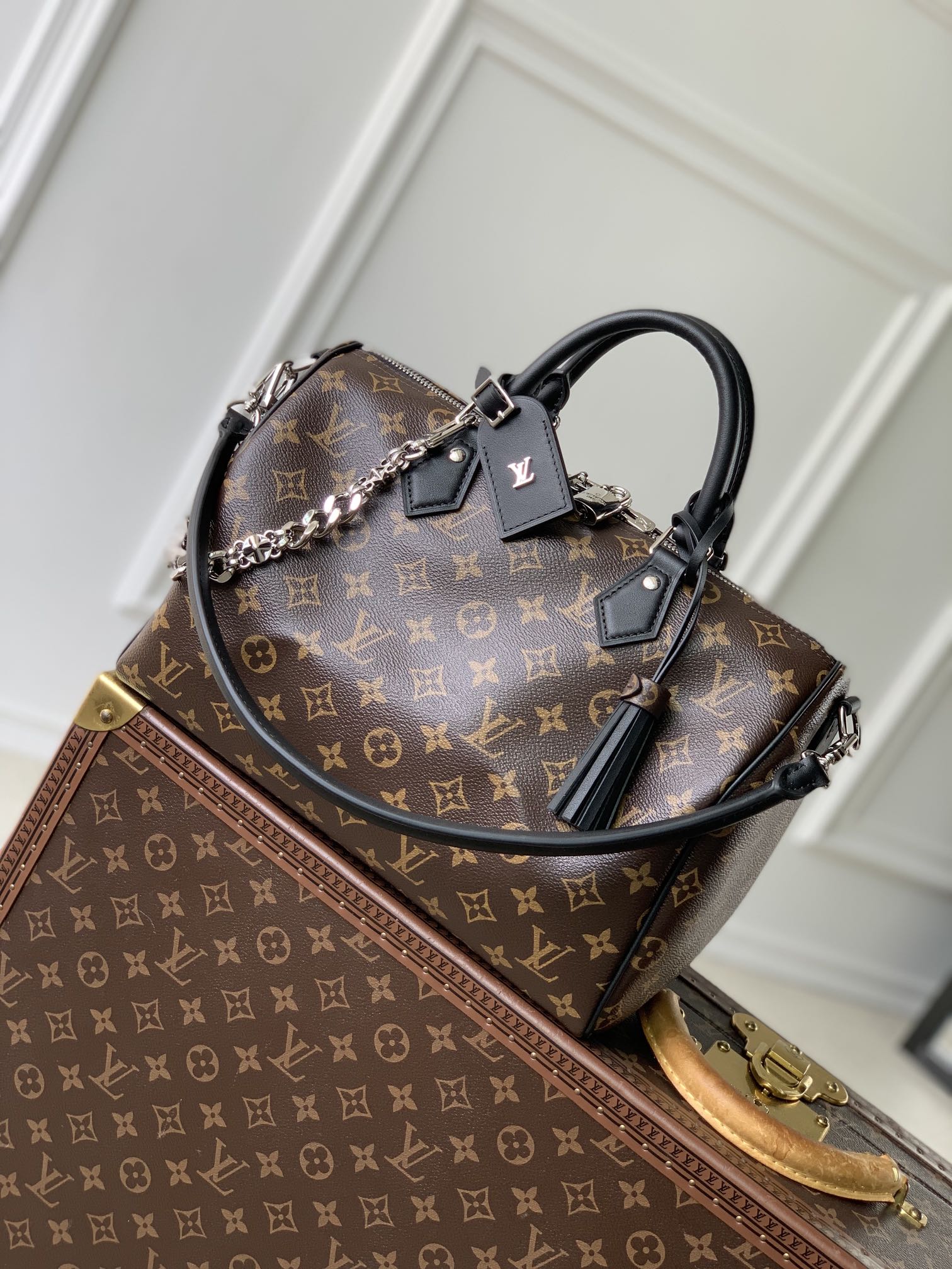 Louis Vuitton Speedy Soft 30 Dark Bag -21 x 17 x 30CM