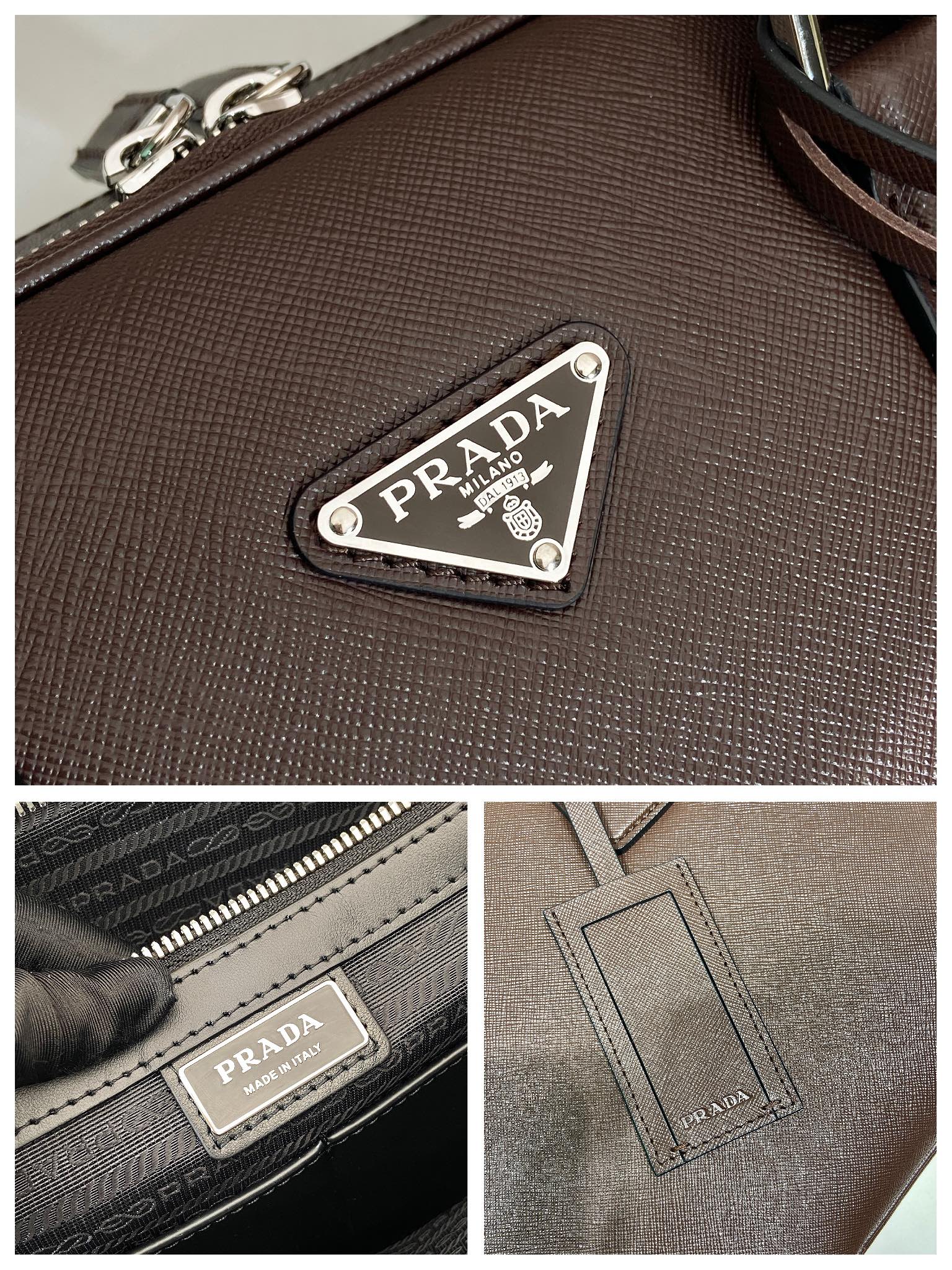 Prada 2VG039 Saffiano Leather Tote Bag-38*28*6.5CM