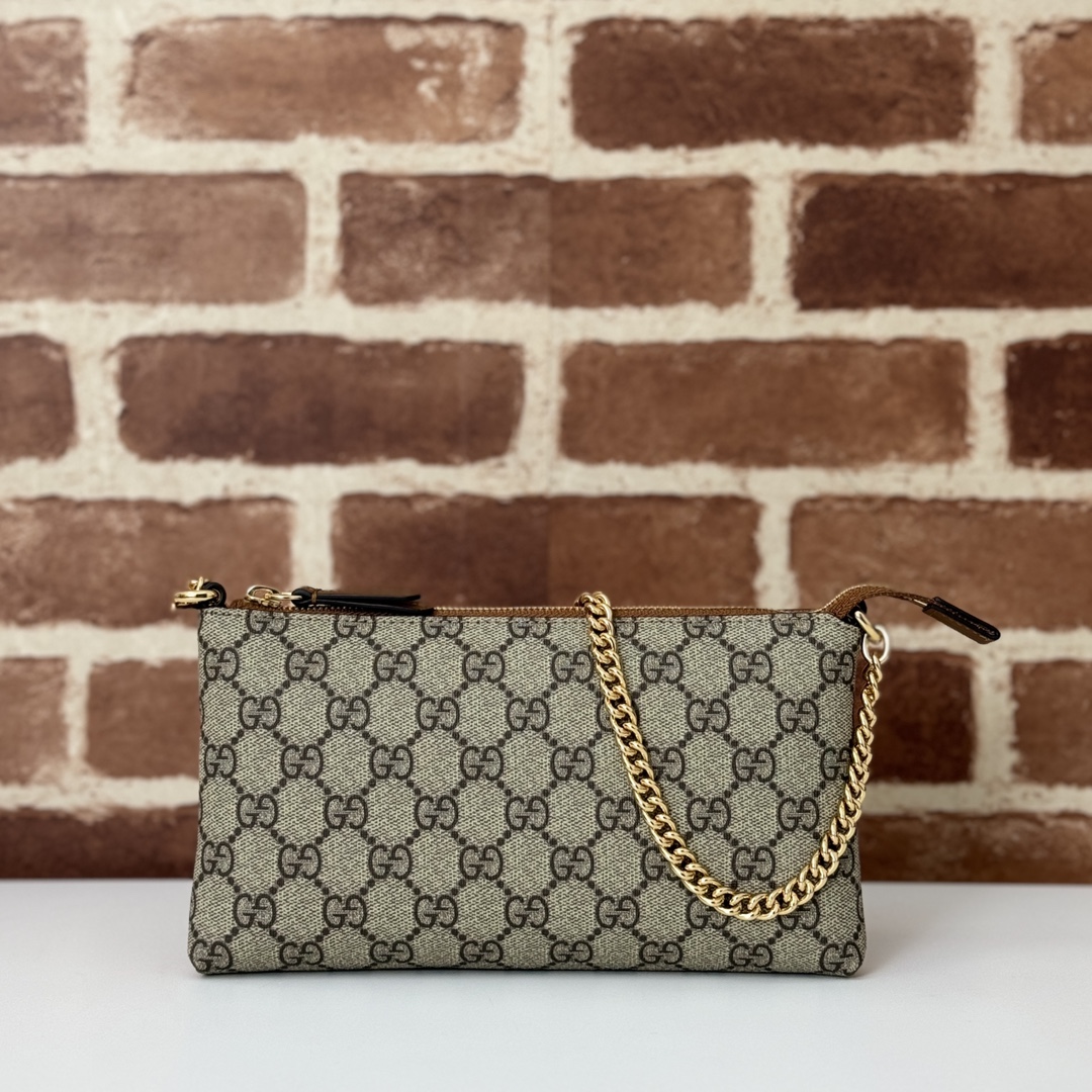 Gucci GG Supreme Monogram Wrist Wallet-22.5*13*2.5CM