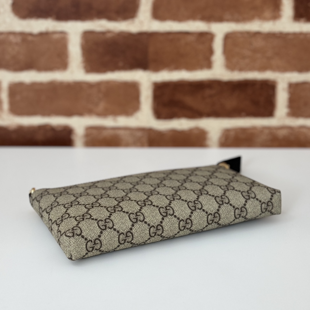Gucci GG Supreme Monogram Wrist Wallet-22.5*13*2.5CM