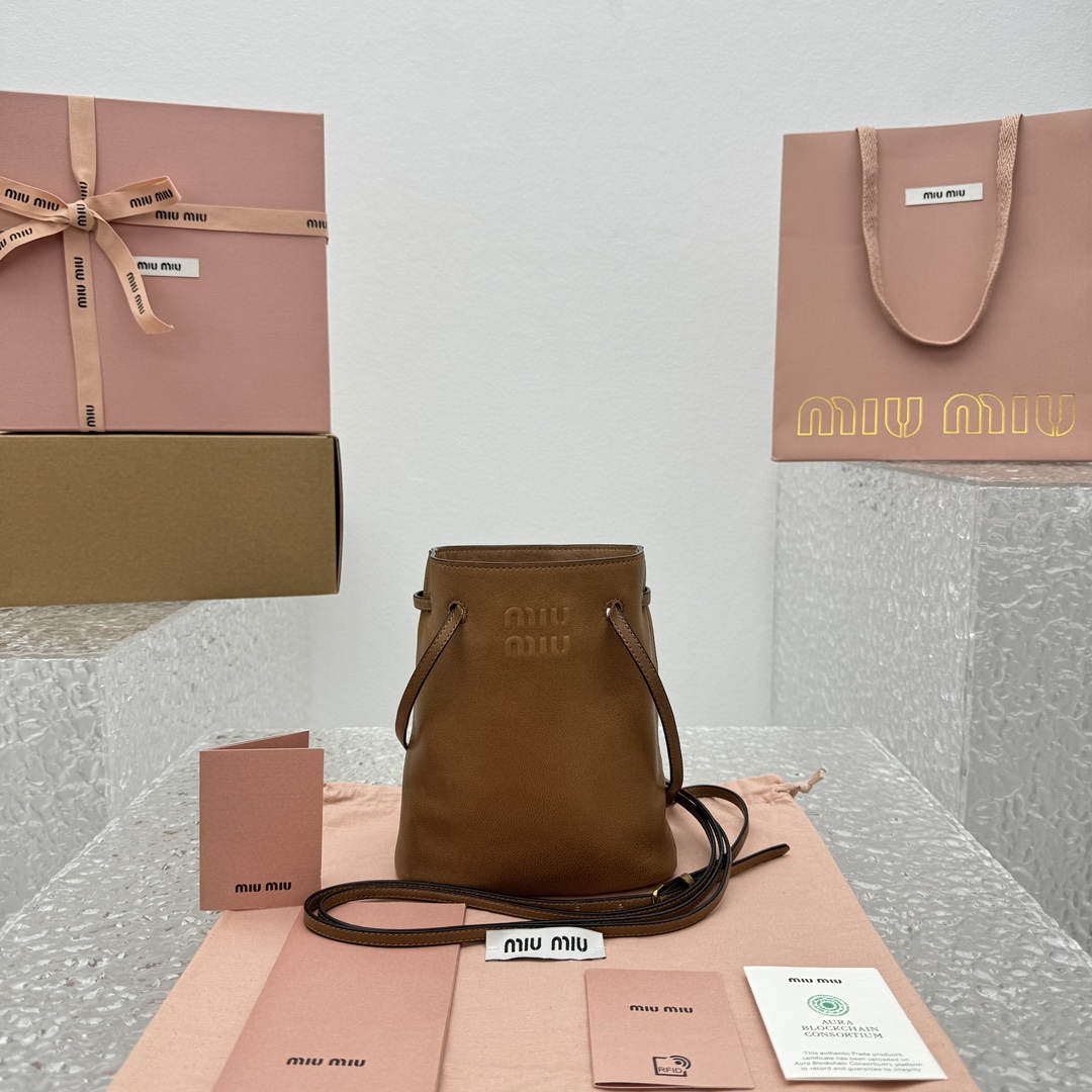 MiuMiu Nappa Bag -14*17*6CM