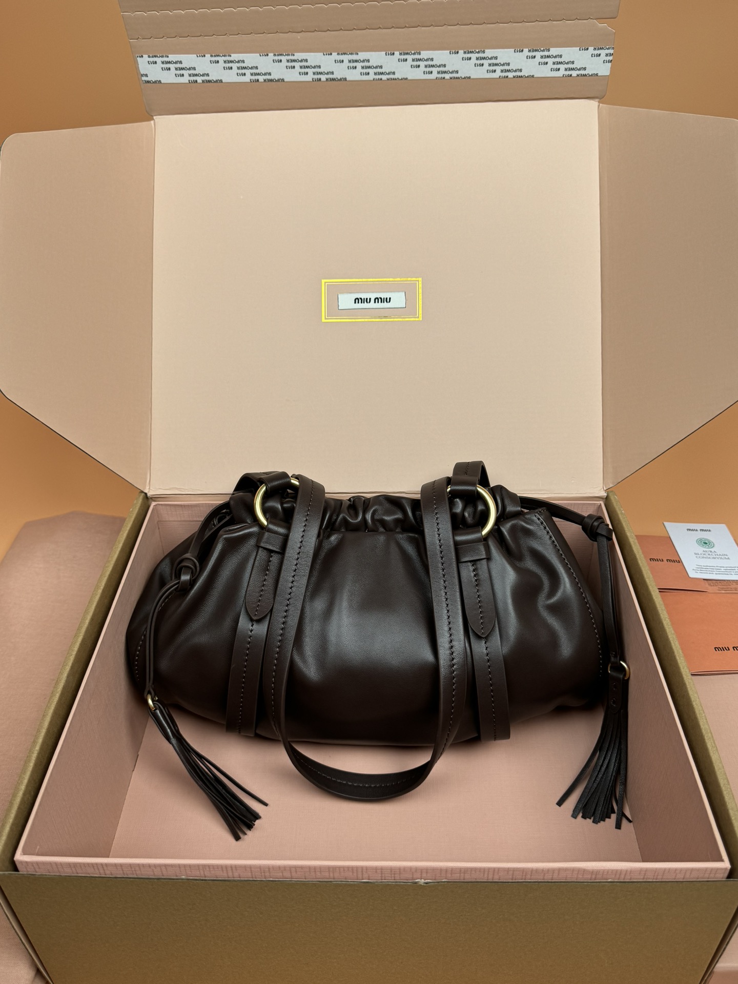 MiuMiu Joie Nappa Leather Bag-32*16*10.5CM