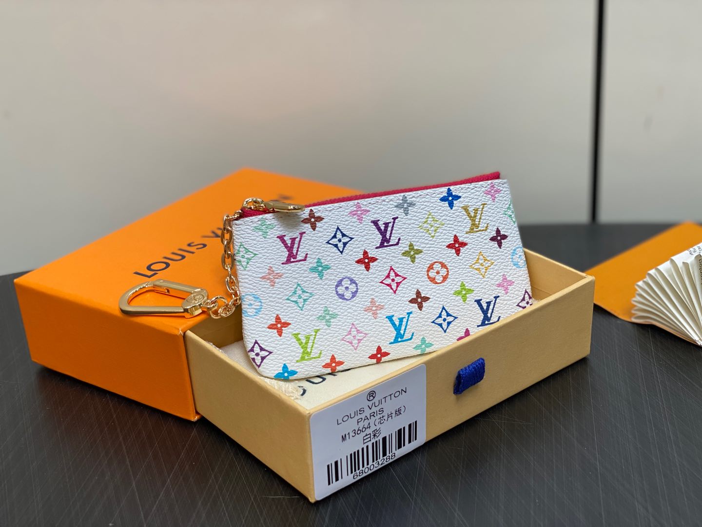 Louis Vuitton Monogram Multicolor Key Pouch-M13664-12.0 x 7.0 x 1.5CM
