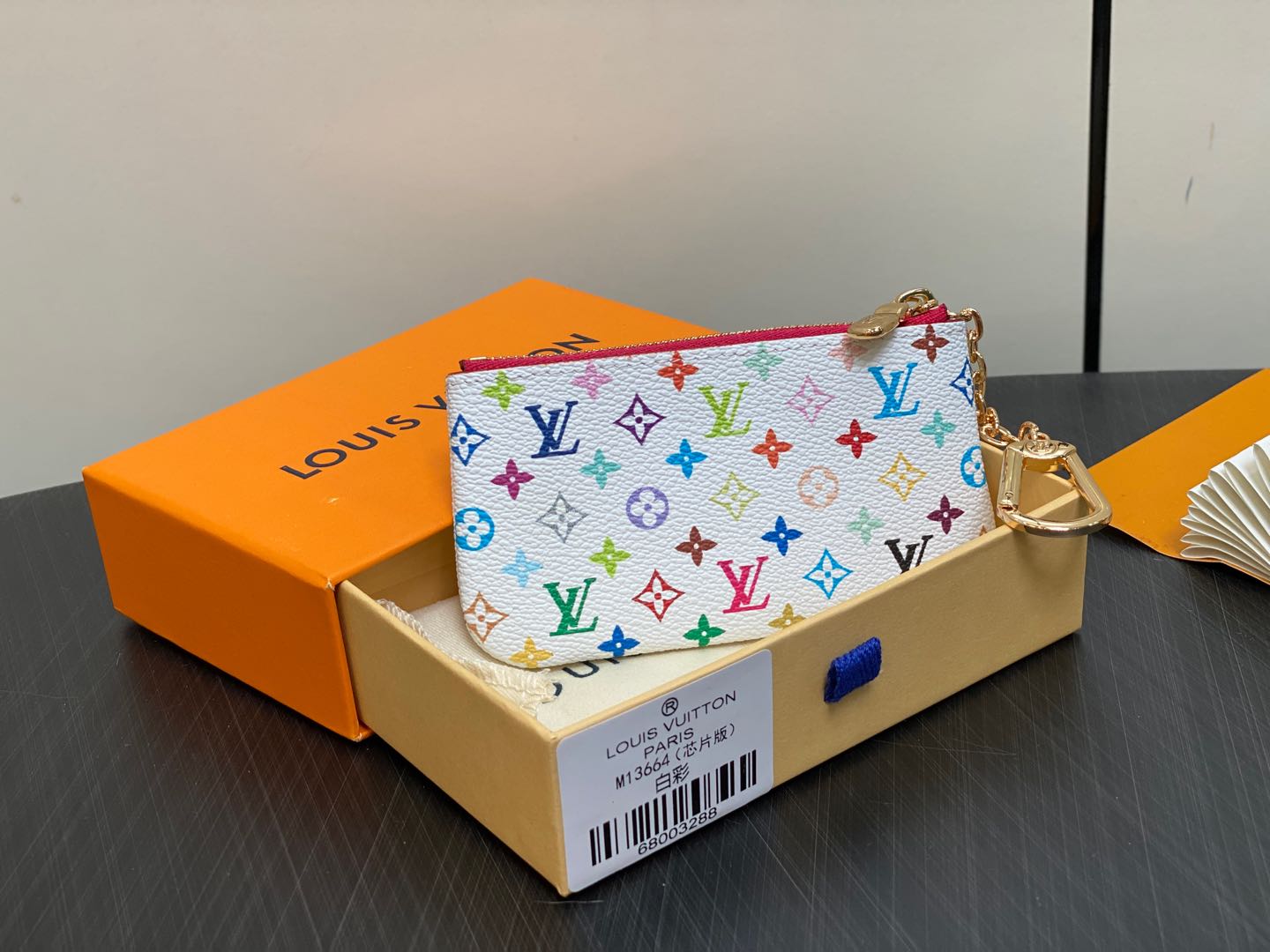 Louis Vuitton Monogram Multicolor Key Pouch-M13664-12.0 x 7.0 x 1.5CM