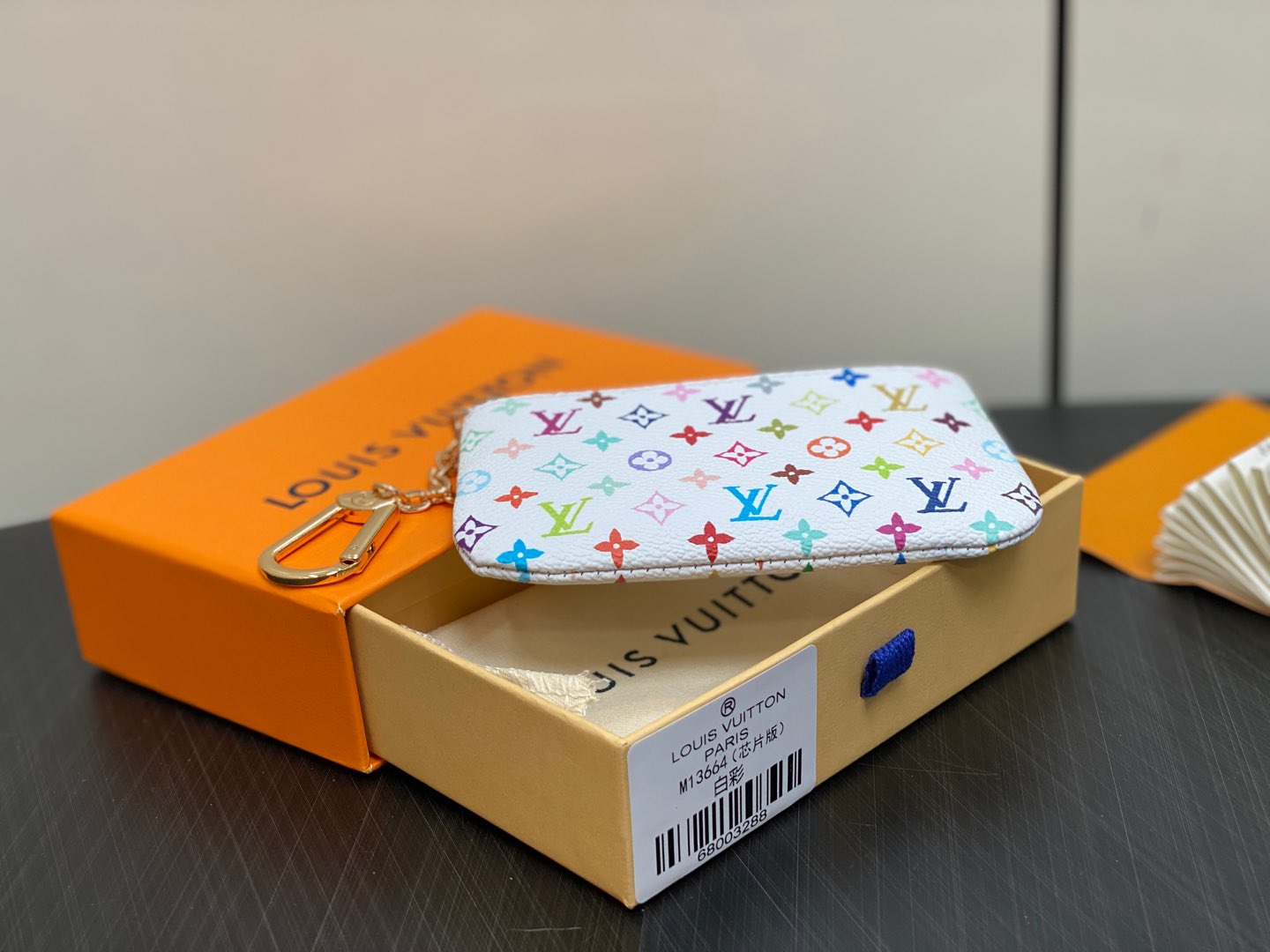 Louis Vuitton Monogram Multicolor Key Pouch-M13664-12.0 x 7.0 x 1.5CM