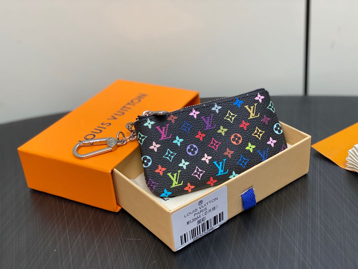 Louis Vuitton Monogram Multicolor Key Pouch-M13664-12.0 x 7.0 x 1.5CM