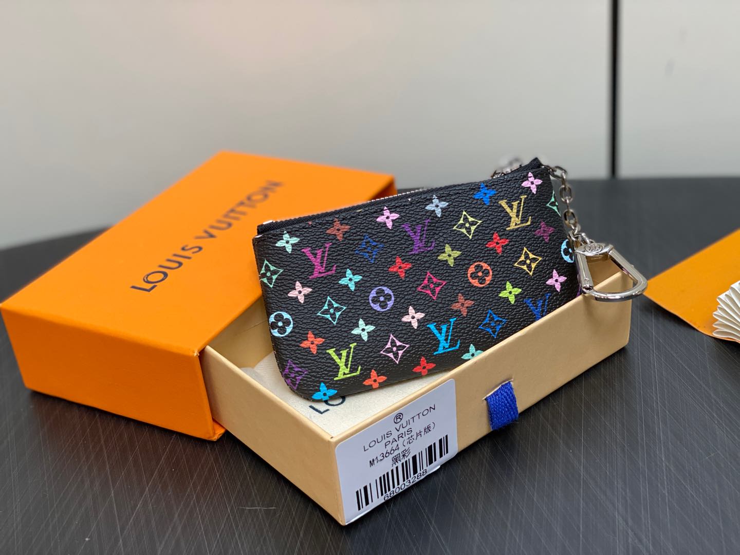 Louis Vuitton Monogram Multicolor Key Pouch-M13664-12.0 x 7.0 x 1.5CM