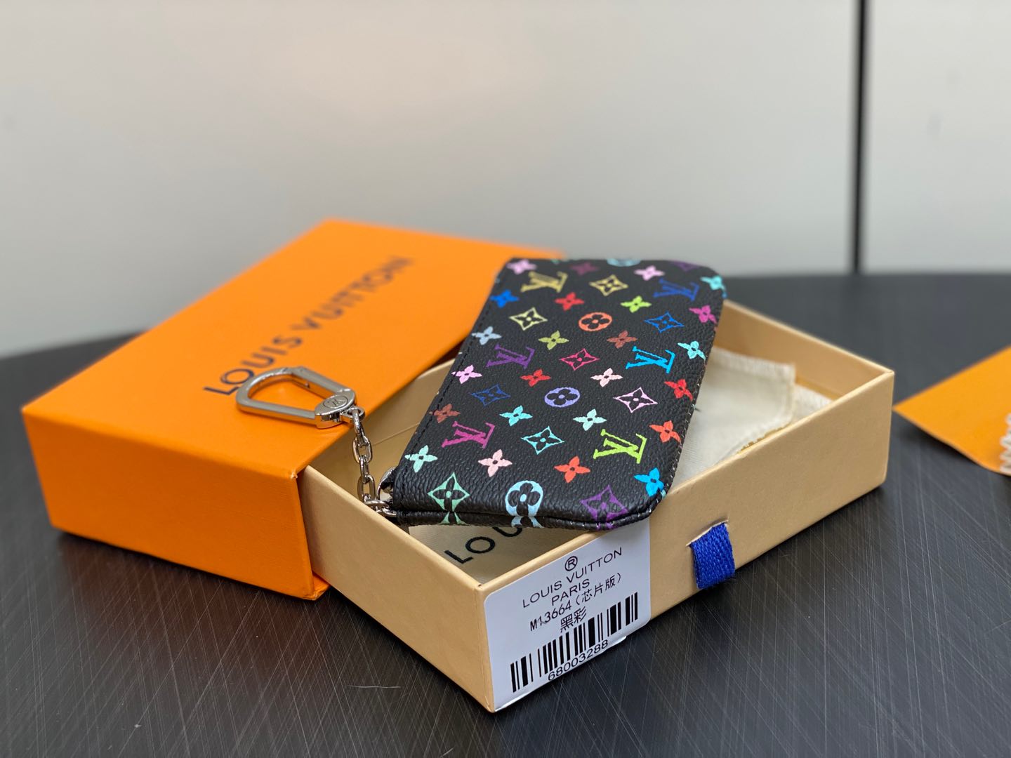 Louis Vuitton Monogram Multicolor Key Pouch-M13664-12.0 x 7.0 x 1.5CM