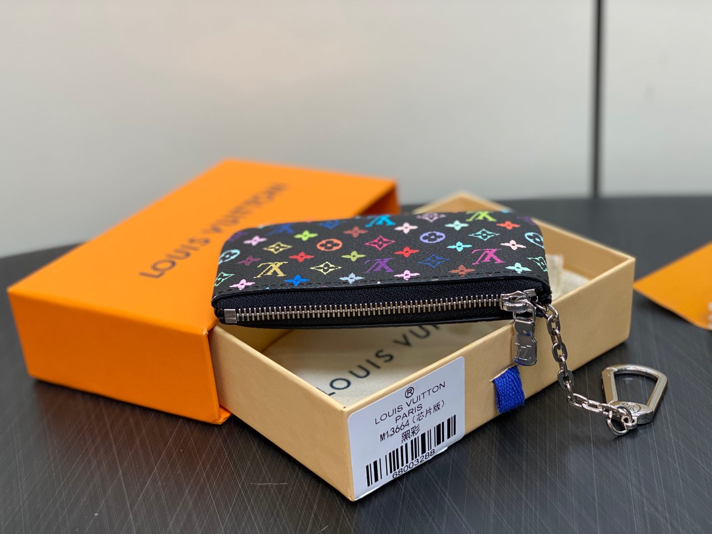Louis Vuitton Monogram Multicolor Key Pouch-M13664-12.0 x 7.0 x 1.5CM