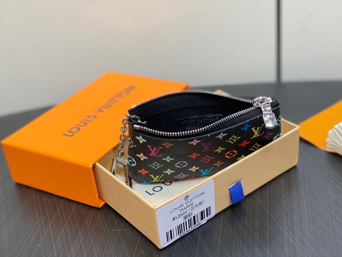 Louis Vuitton Monogram Multicolor Key Pouch-M13664-12.0 x 7.0 x 1.5CM