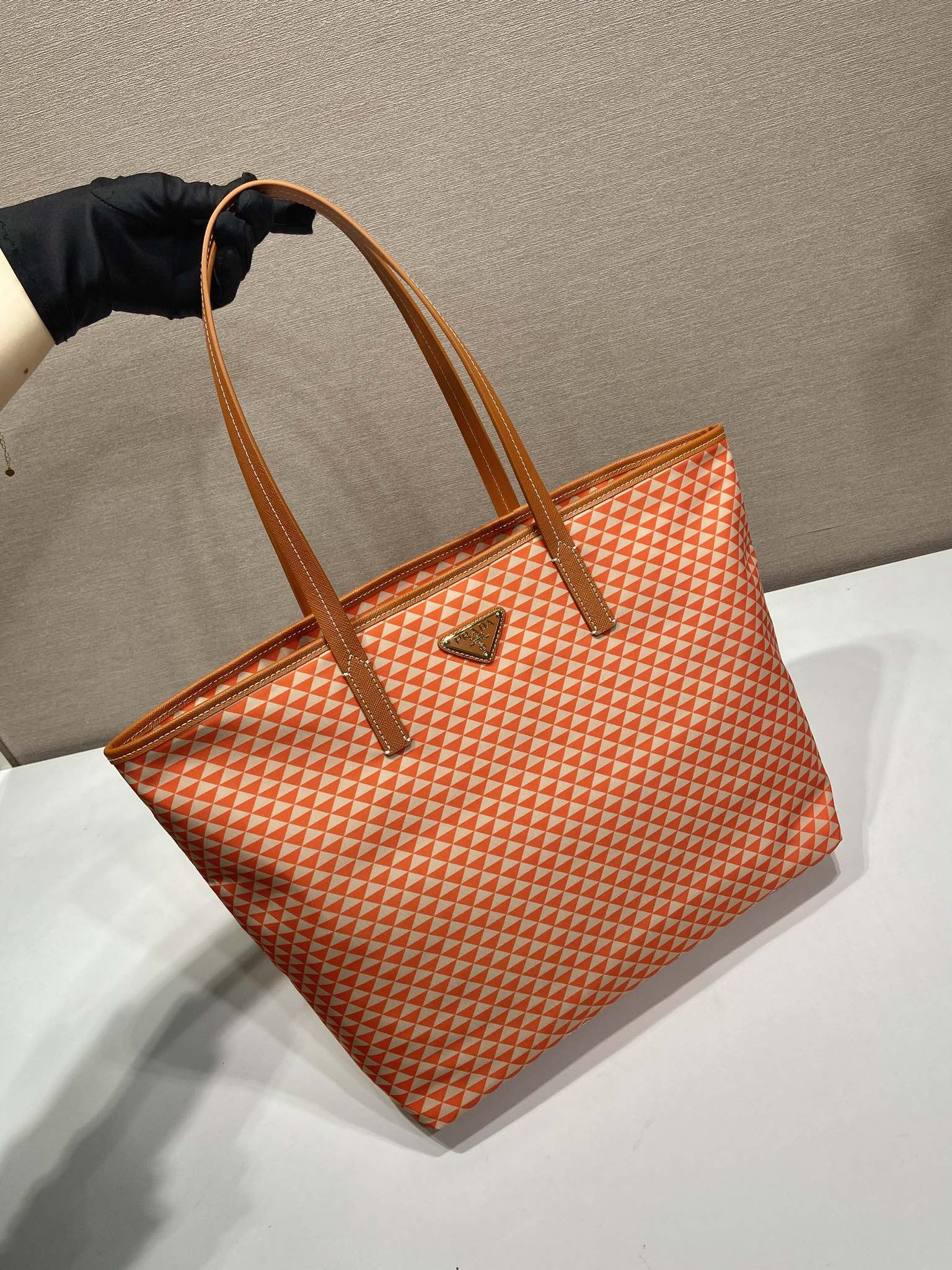 Prada Tessuto Triangulum Tote-1BD552-33*29*14CM