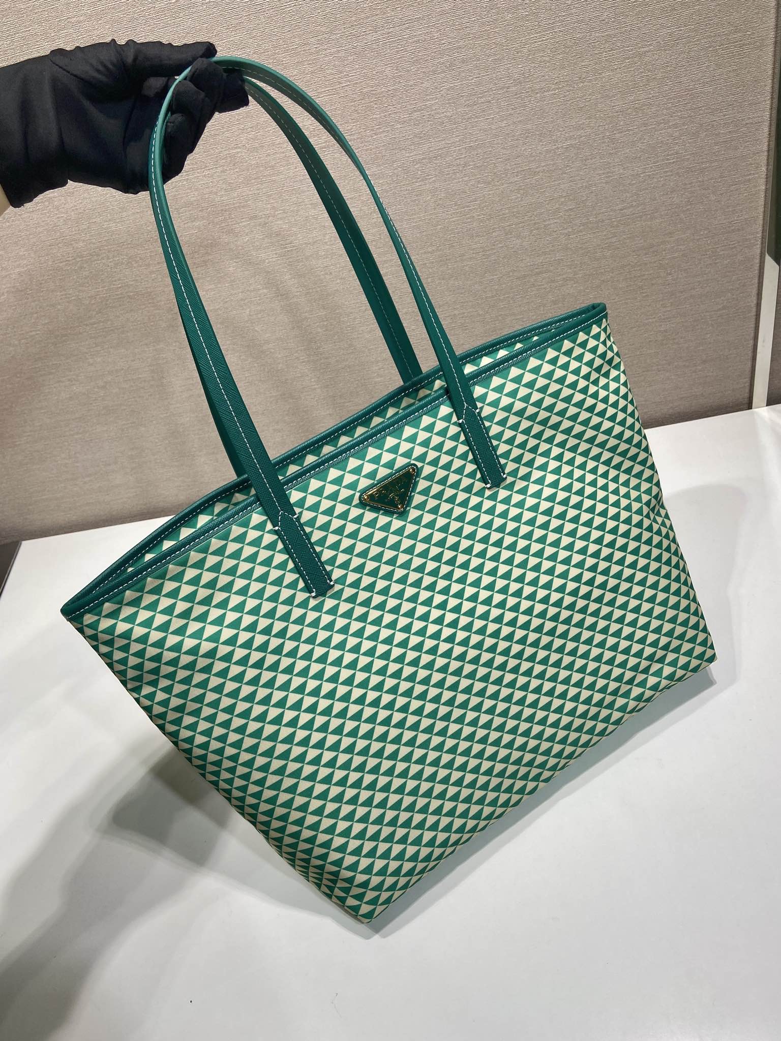 Prada Tessuto Triangulum Tote-1BD552-33*29*14CM