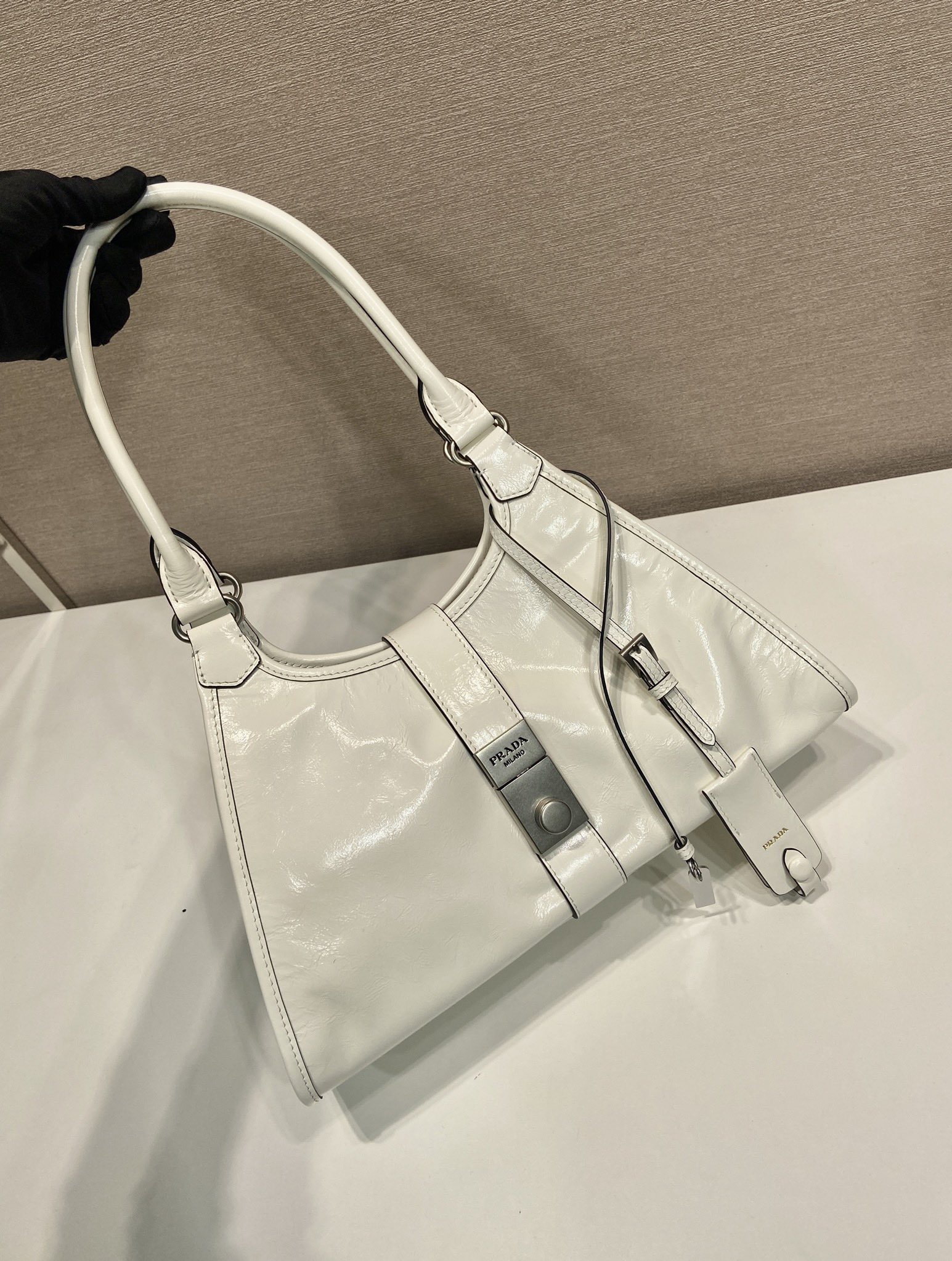 Prada Leather Tote Bag-1BG563-30.5*17.5*9CM