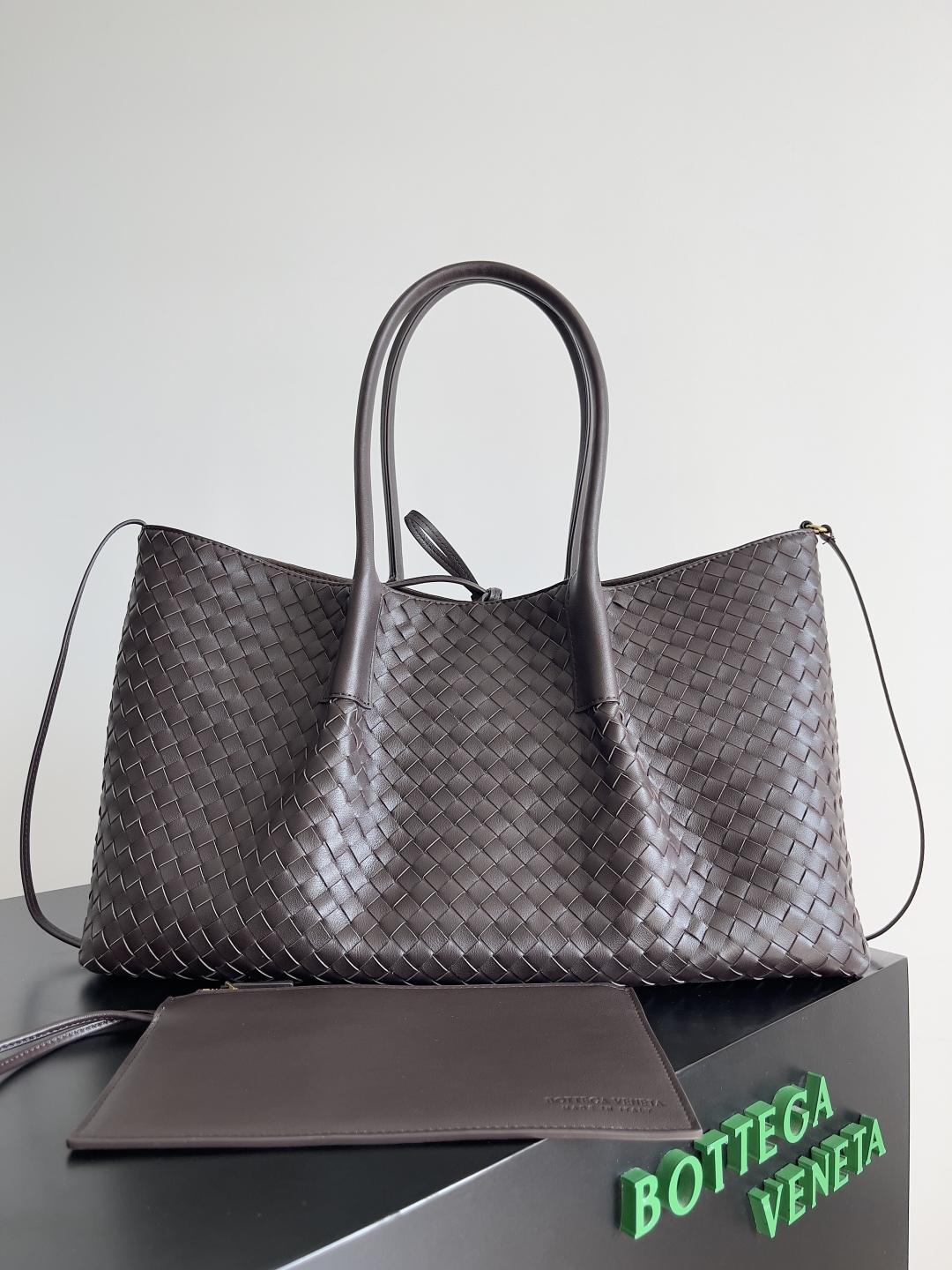 Bottega Veneta Burgundy Pinacoteca Reversible Tote -43*23*17.5CM