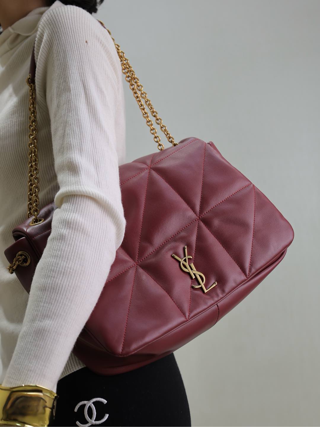 YSL JAMIE 4.3 In Suede-29×21×9.5CM