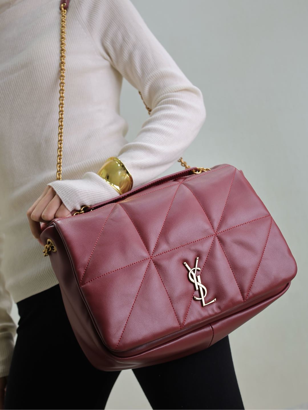 YSL JAMIE 4.3 In Suede-29×21×9.5CM