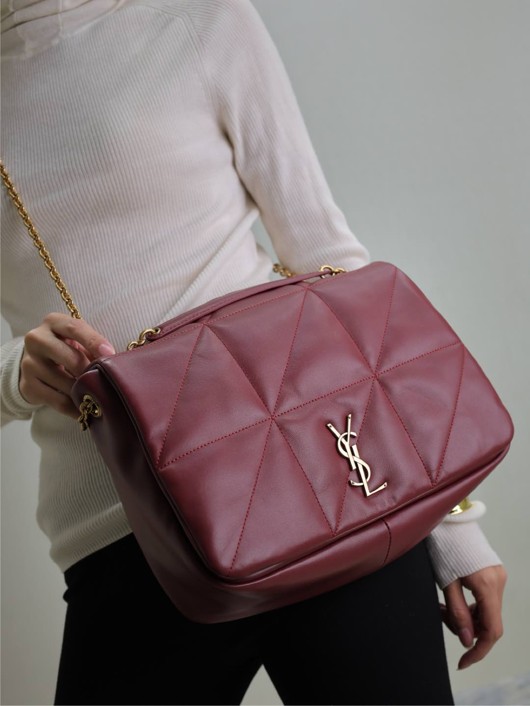 YSL JAMIE 4.3 In Suede-29×21×9.5CM