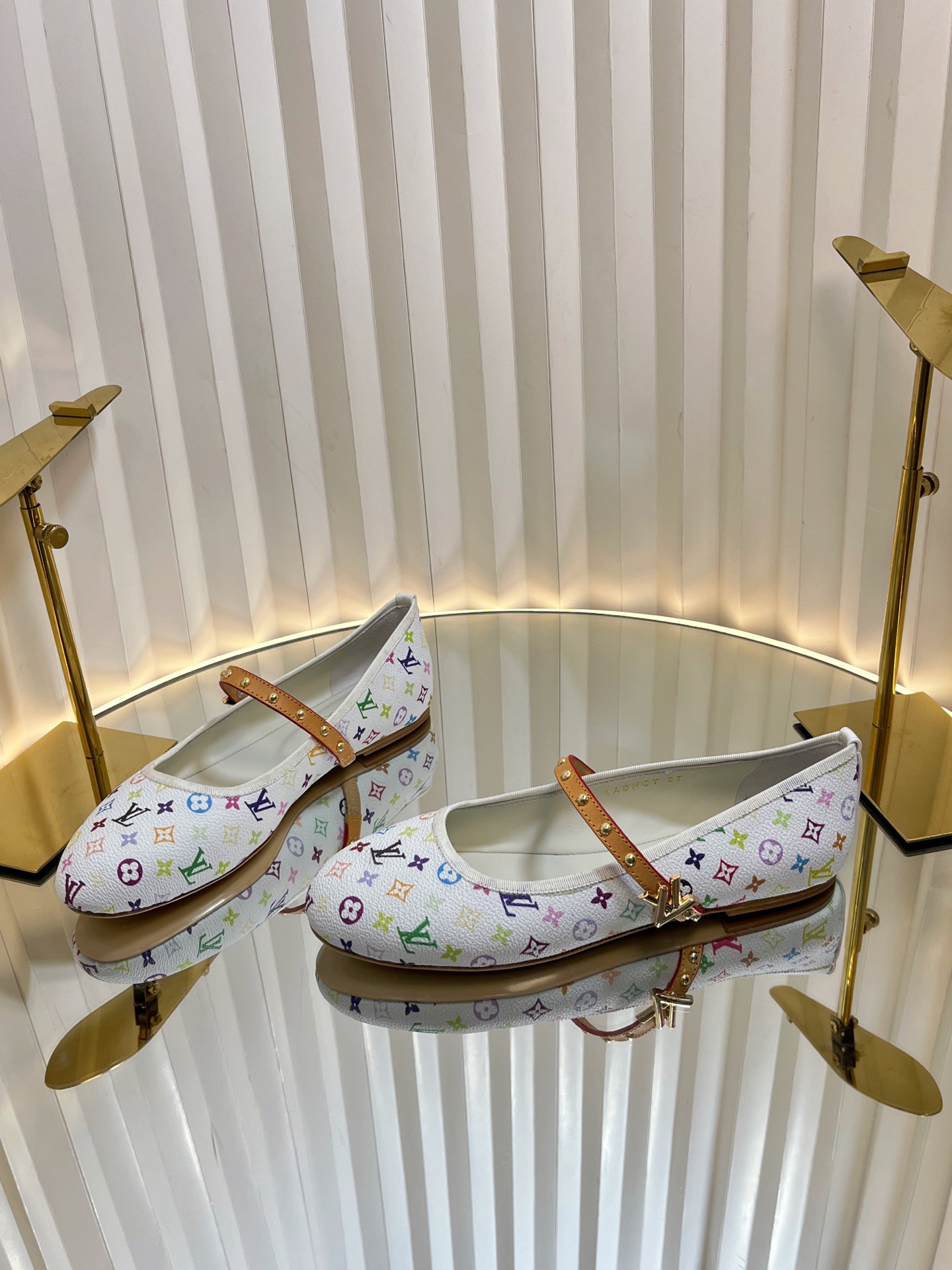 Louis Vuitton Romy Flat Ballerina Takashi Murakami White (Women