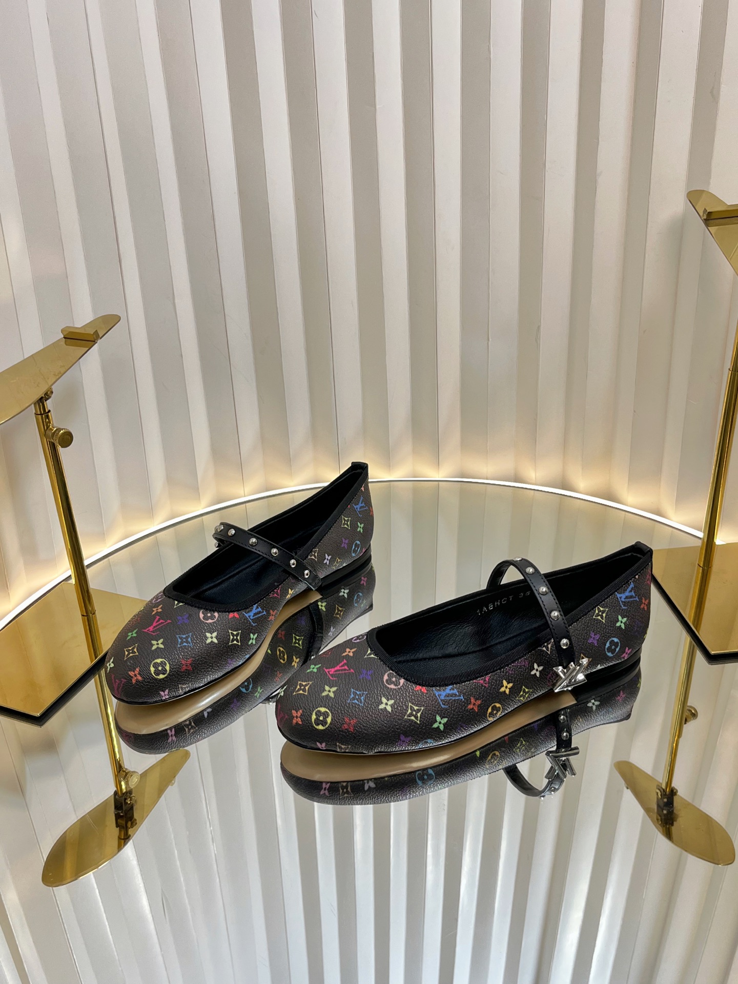 Louis Vuitton Romy Flat Ballerina Takashi Murakami Black(Women