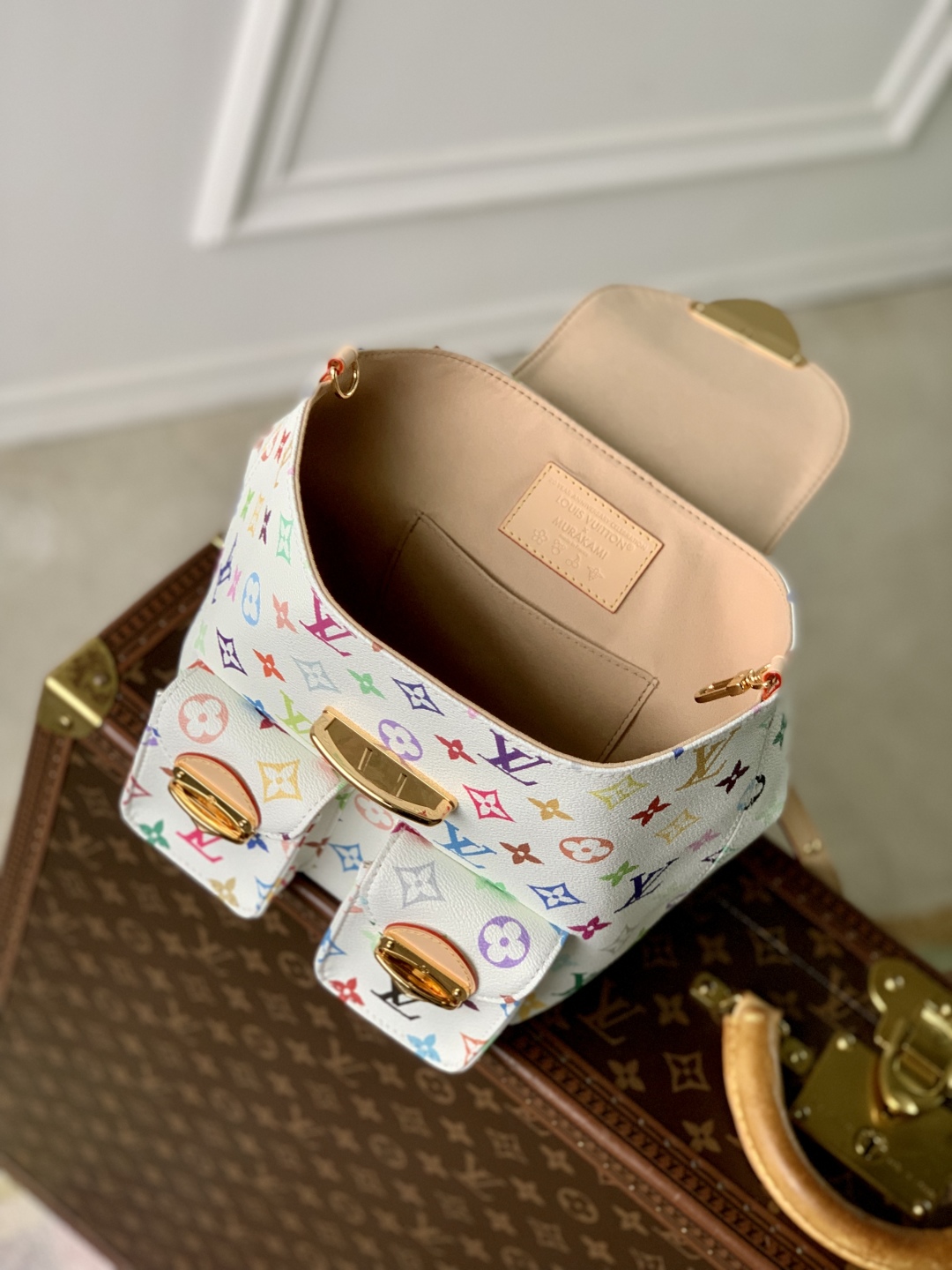 Louis Vuitton x Takashi Murakami "Venise" Backpack-M13081 -26 x 7 x 24CM