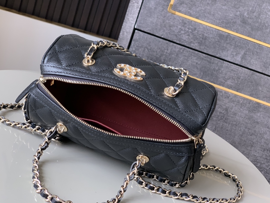 Ch@nel Bowling Bag-11.5*18.5*11CM
