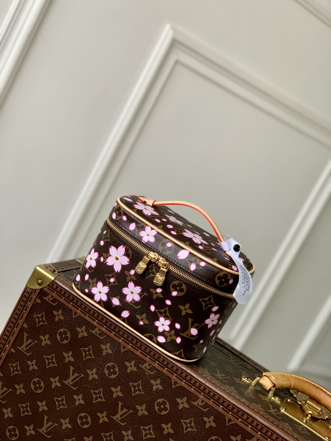 Louis Vuitton x Takashi Murakami Nice Mini Sakura Brown-13.5*12*20CM