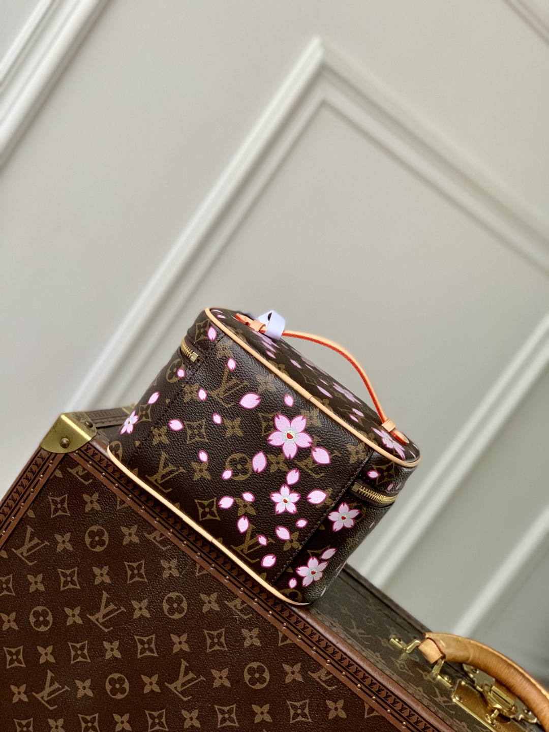 Louis Vuitton x Takashi Murakami Nice Mini Sakura Brown-13.5*12*20CM