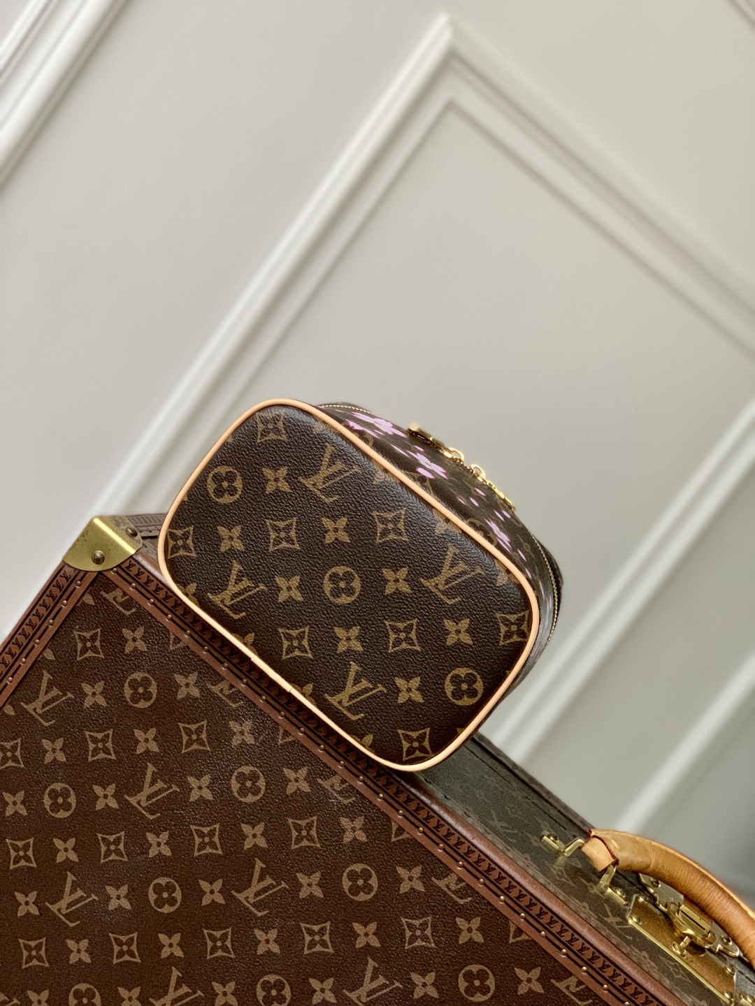 Louis Vuitton x Takashi Murakami Nice Mini Sakura Brown-13.5*12*20CM