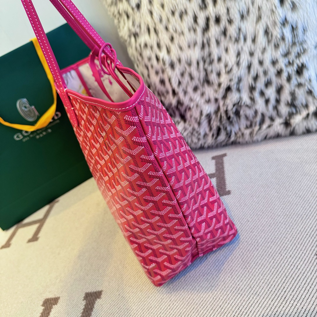 Goyard Fuchsia Pink Reversible St. Louis Tote Bag-34X15X28CM