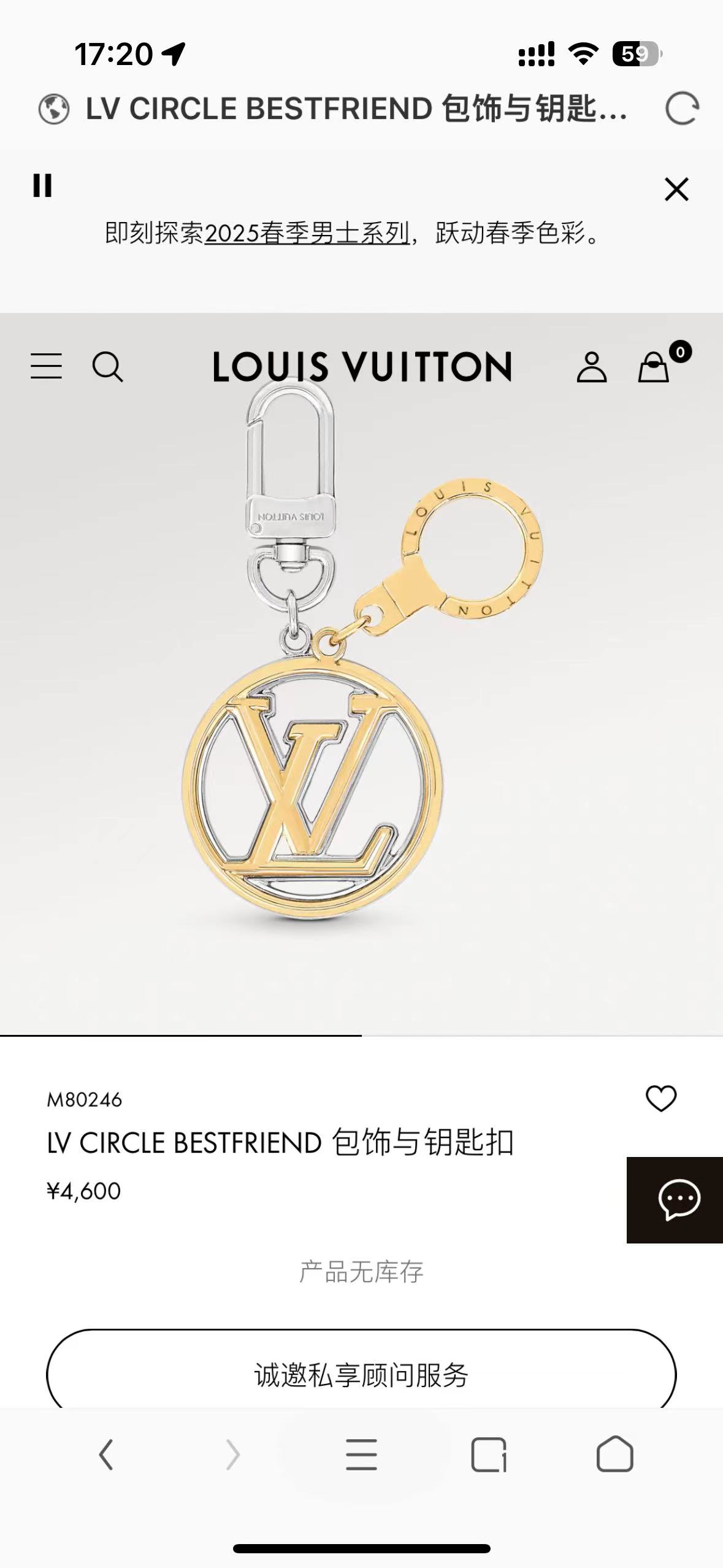 Louis Vuitton Bag Charm
