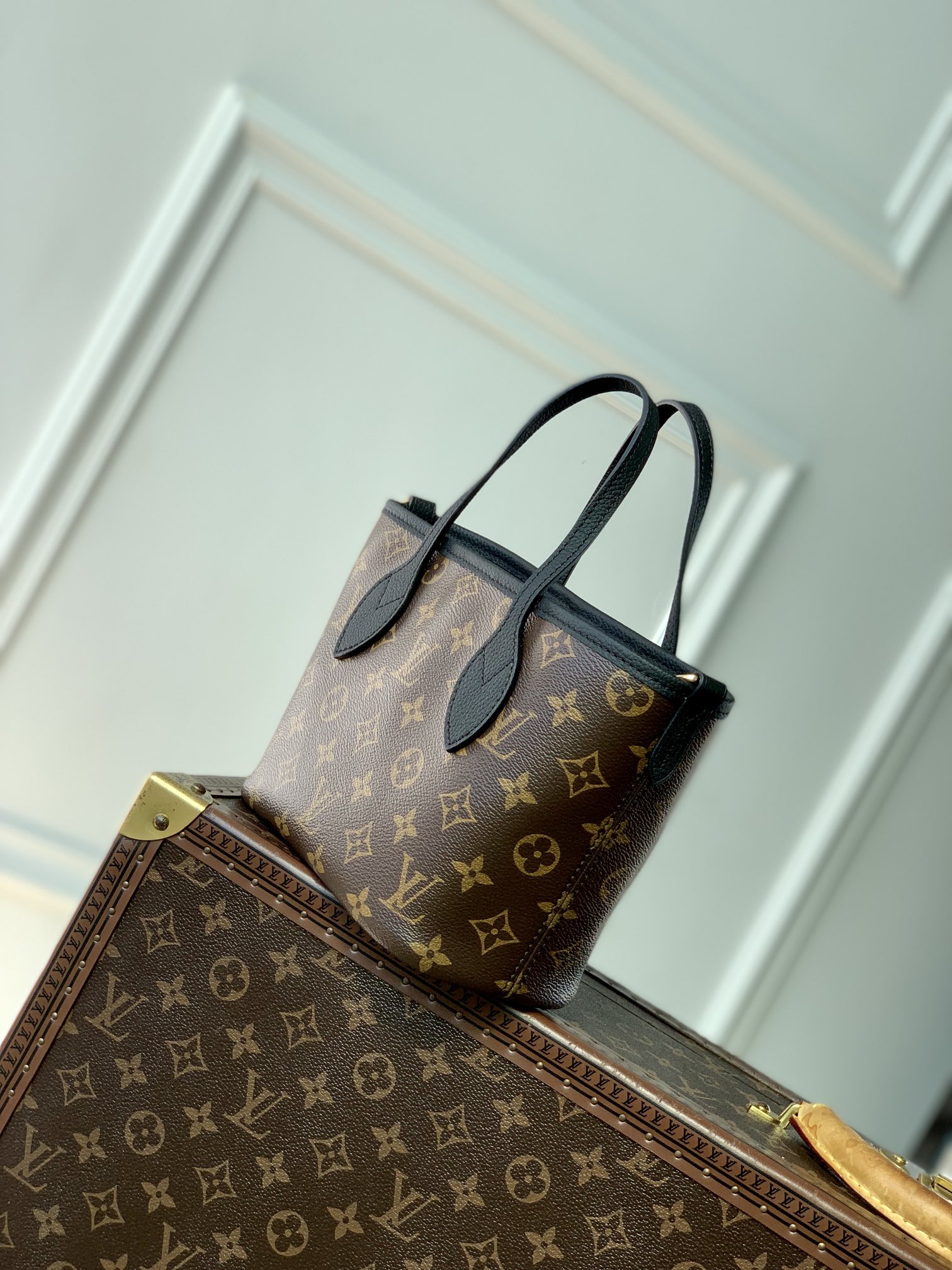 Louis Vuitton Neverfull Bandoulière Inside Out BB-M12099-24 x 14 x 9CM