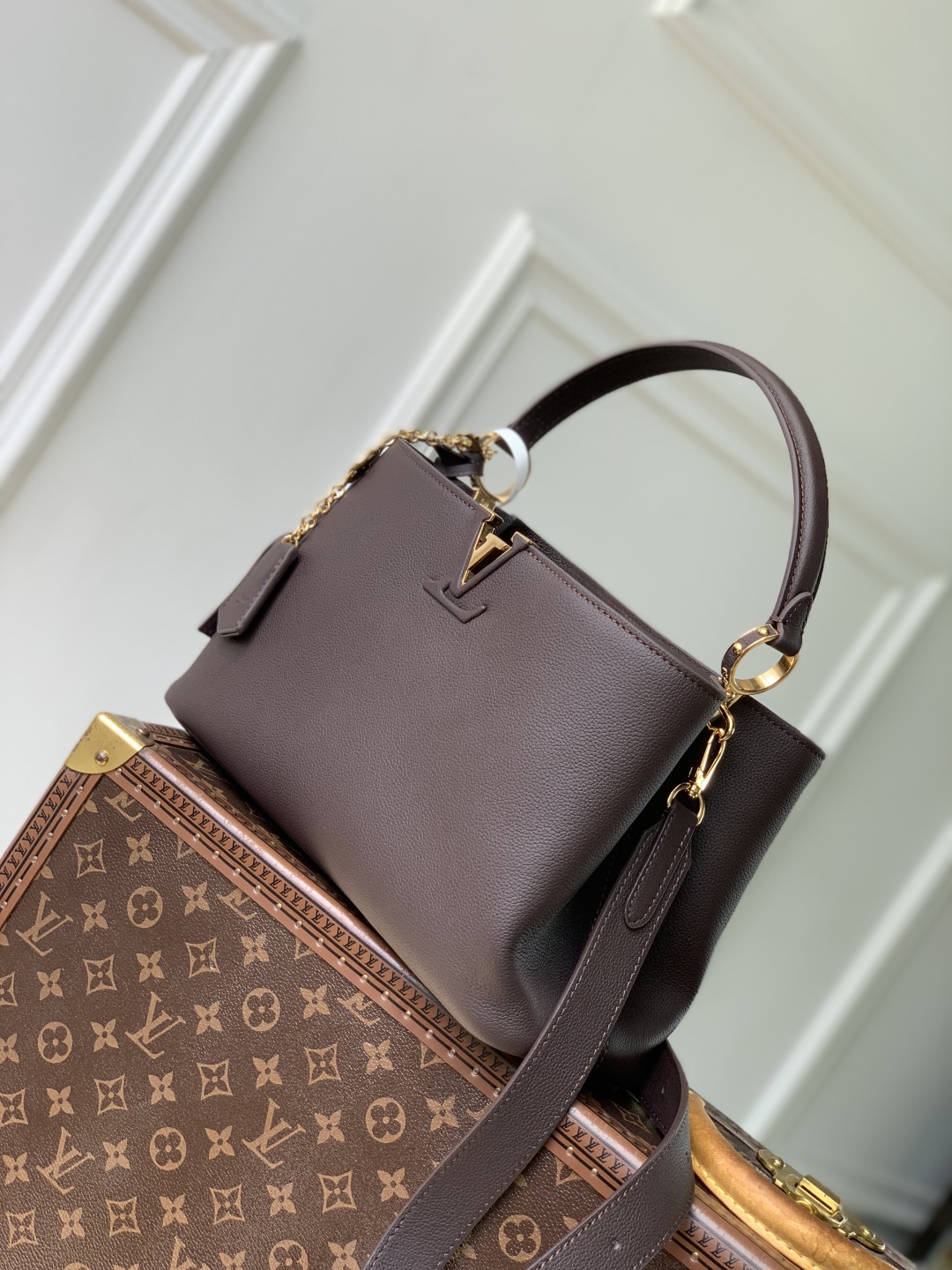 Louis Vuitton Capucines Souple Handlebag-24 x 12 x 33CM