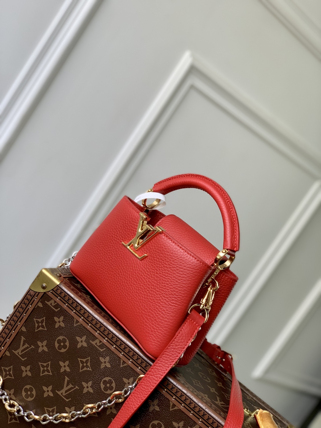 Louis Vuitton Mini Capucines Handlebag-21*14*8CM